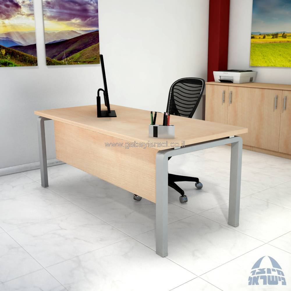 שולחן כתיבה משרדי דגם Moro כולל מיסתור עץ