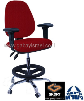 כסא משרדי אדום תוצרת גבאי ישראל