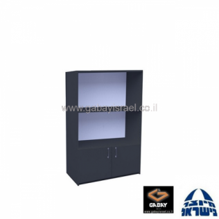 כוננית 125X80 + דלתות 40 ס