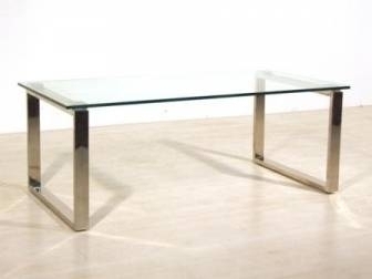 GT שולחן המתנה משרדי -120X60 זכוכית 12 מ''מ  שקופה 