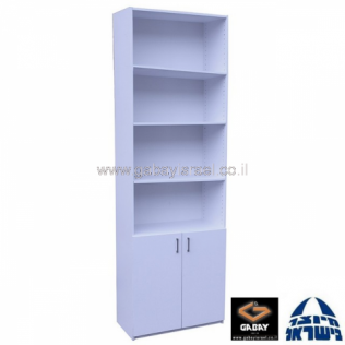כוננית קלסרים 240X40 + דלתות 80 ס