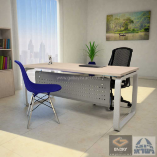 שולחן כתיבה משרדי דגם OLA כולל מסתור מתכת