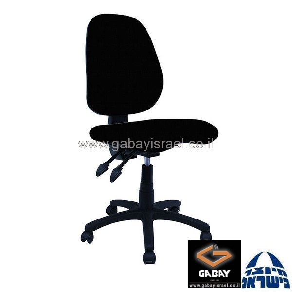 כסא מזכירה דגם טופז ללא ידיות עם מושב ארגונומי