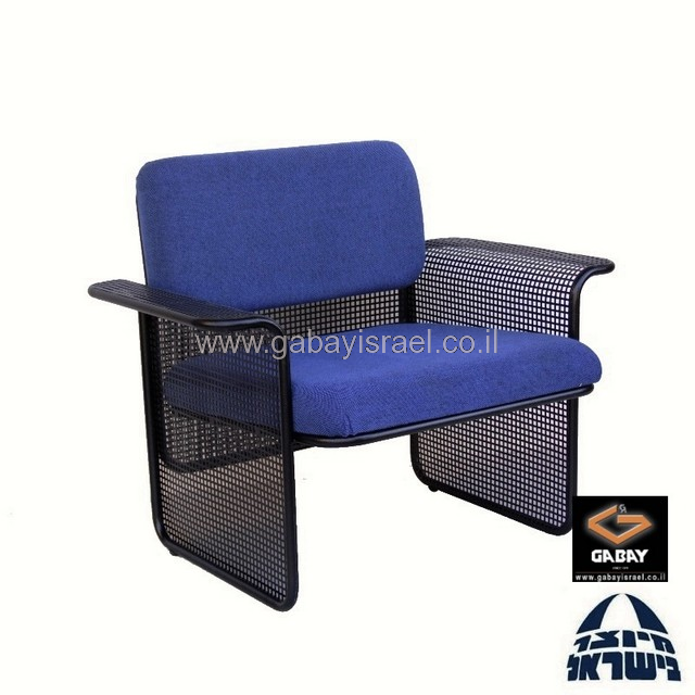 מיטל כורסת המתנה יחיד שלד שחור