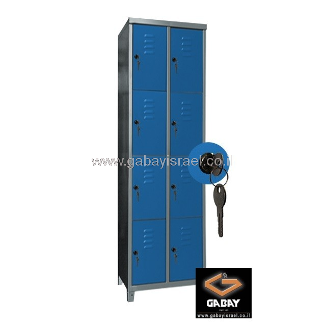 ארון לוקרים (הלבשה) ממתכת  8 תאים 2X4