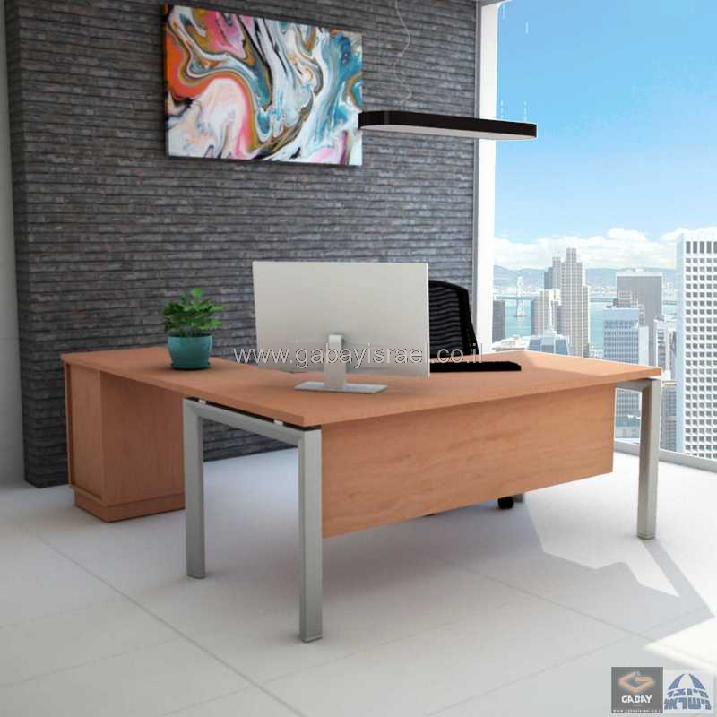 שולחן כתיבה משרדי דגם SAPIR רגל כסופה