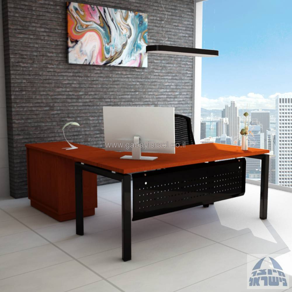 שולחן כתיבה משרדי דגם SAPIR רגל שחורה