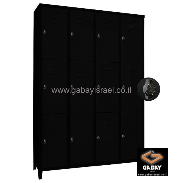 ארון לוקרים (הלבשה) ממתכת 12 תאים אישיים