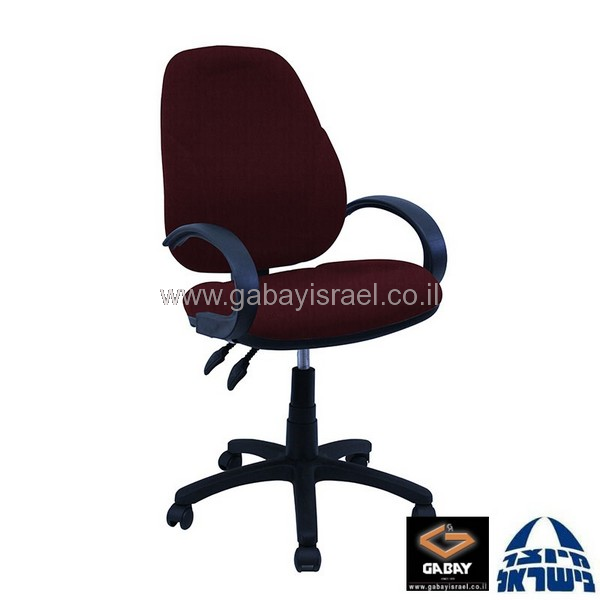  כסא מזכירה דגם גל +ידיות סהר מיוצר על ידי רהיטי גבאי בחולון