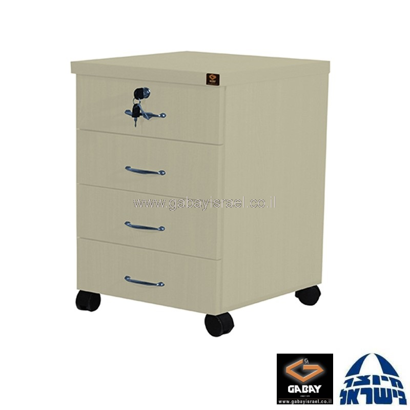 ארגז 4 מגירות מעץ