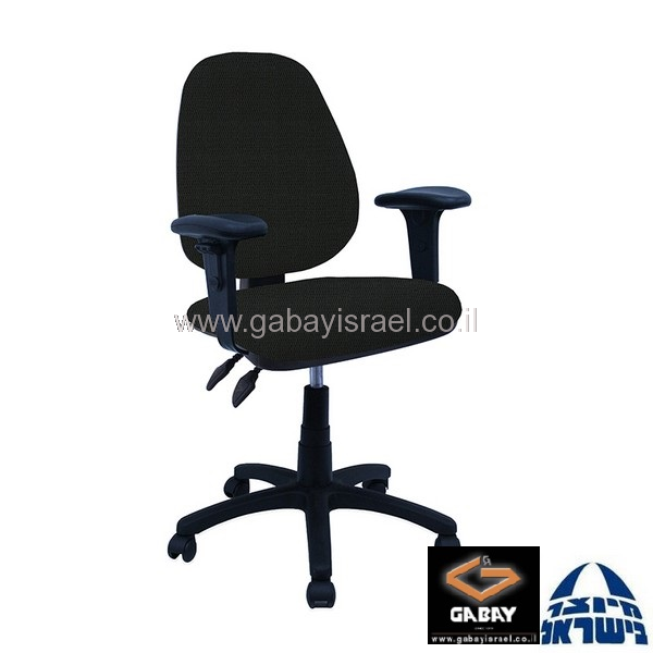 כסא מזכירה דגם טופז עם ידיות מתכווננות