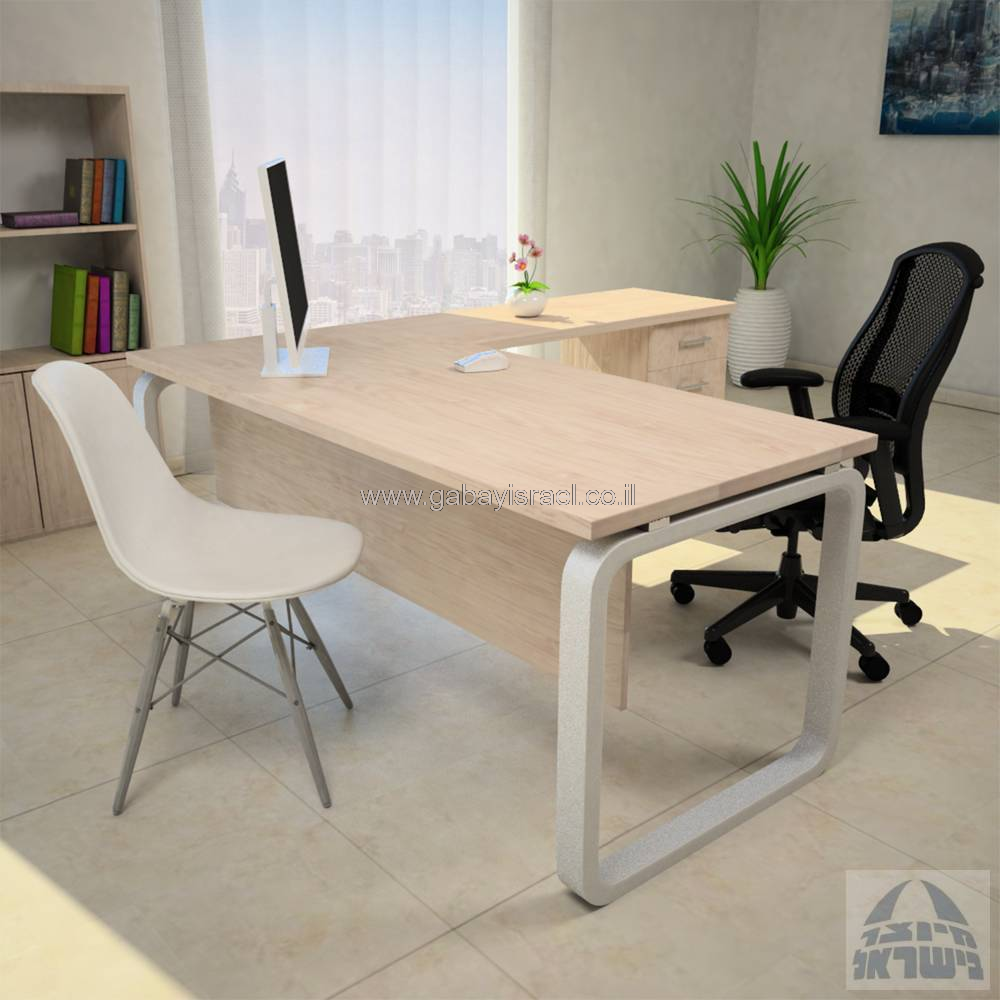 שולחן כתיבה משרדי דגם OLA רגל כסופה