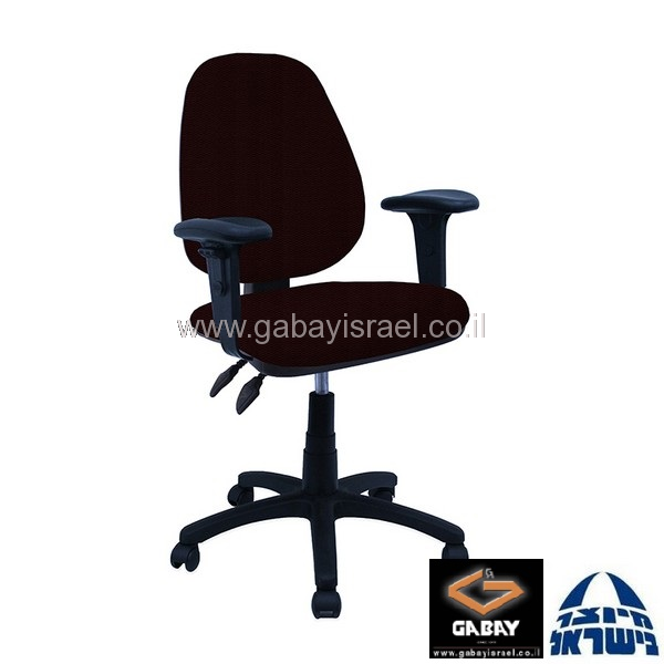 כסא מזכירה דגם טופז עם ידיות מתכווננות