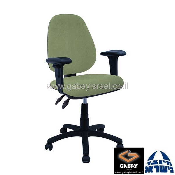 כסא מזכירה דגם טופז עם ידיות מתכווננות