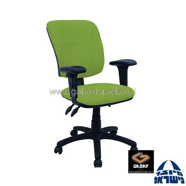 כסא משרדי בורדו דגם אופיר עם ידיות מתכווננות