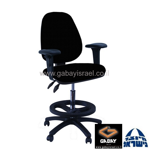 כסא שרטט  דגם טופז עם ידיות מתכווננות