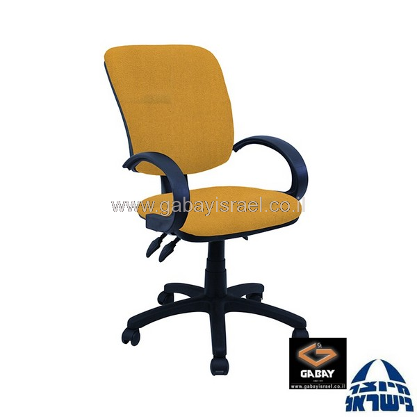 כסא משרדי דגם אופיר עם ידיות סהר