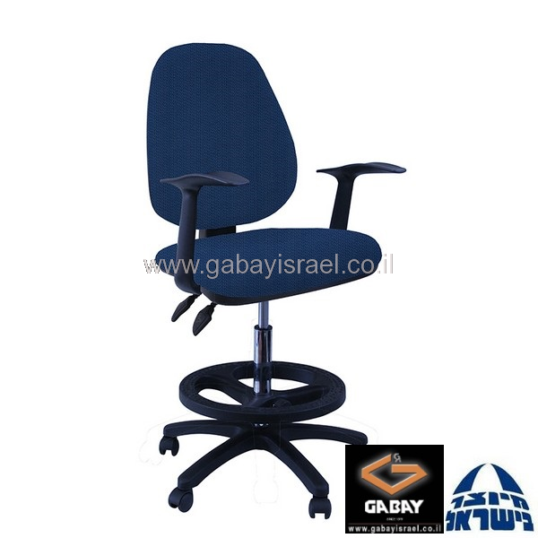 כסא שרטט  דגם טופז עם ידיות ארגונומיות