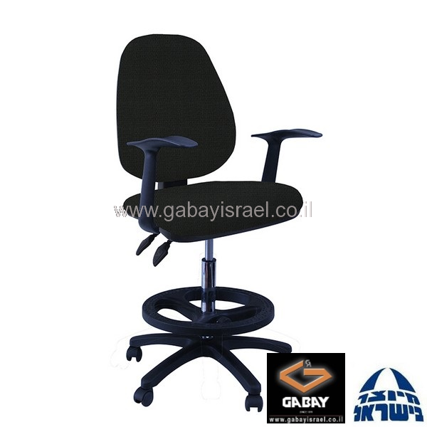 כסא שרטט  דגם טופז עם ידיות ארגונומיות