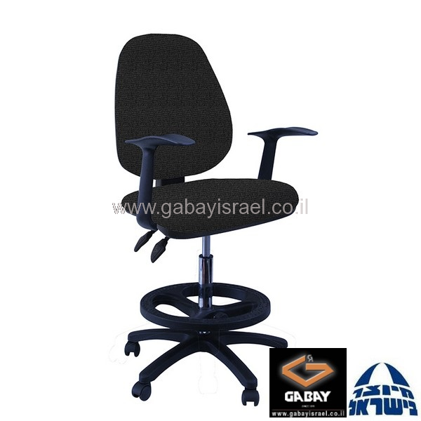 כסא שרטט  דגם טופז עם ידיות ארגונומיות