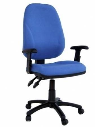 כסא משרדי כחול מרופד